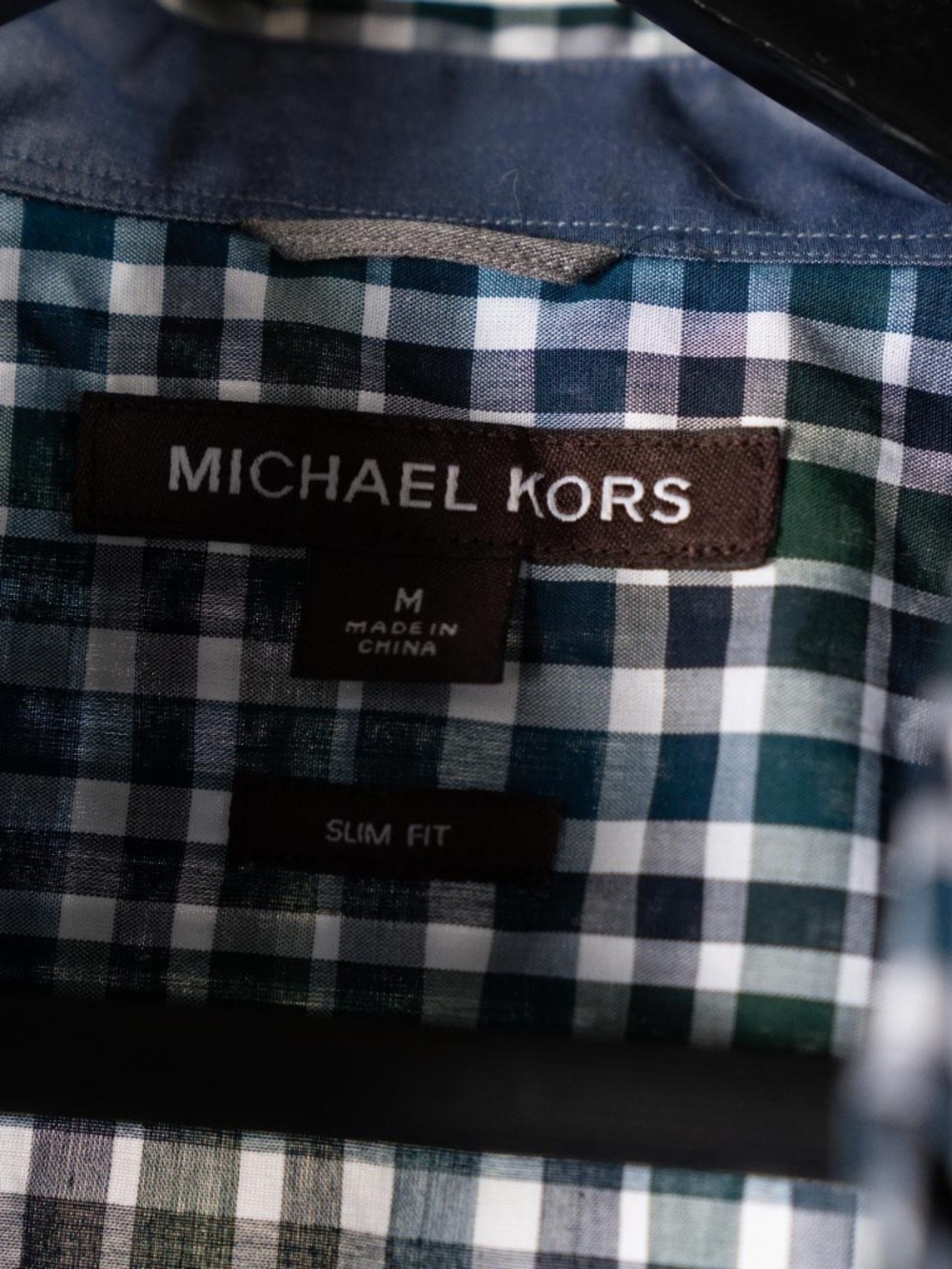 Michael Kors plaid button down - Picture 2 of 4